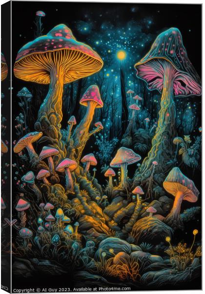 Mushroom Land Canvas Print by Craig Doogan Digital Art