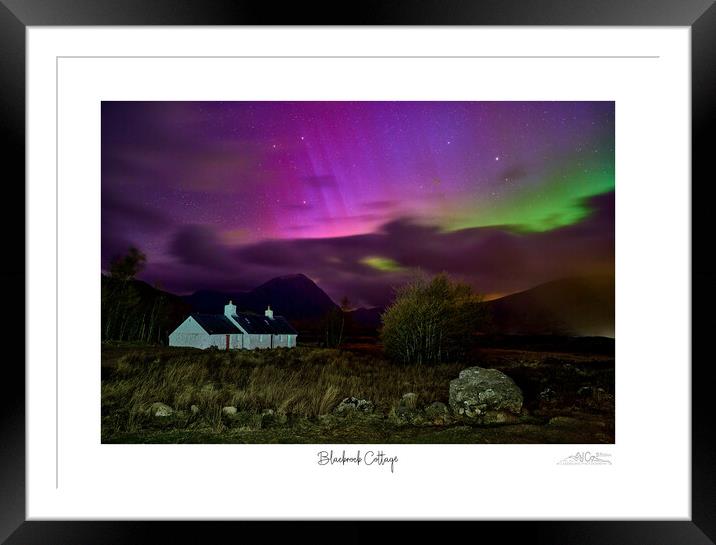 Blackrock Cottage aurora  Framed Mounted Print by JC studios LRPS ARPS