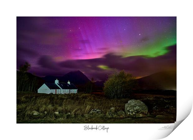 Blackrock Cottage aurora  Print by JC studios LRPS ARPS