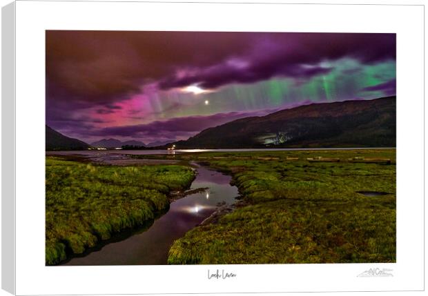 Loch Leven aurora  Canvas Print by JC studios LRPS ARPS