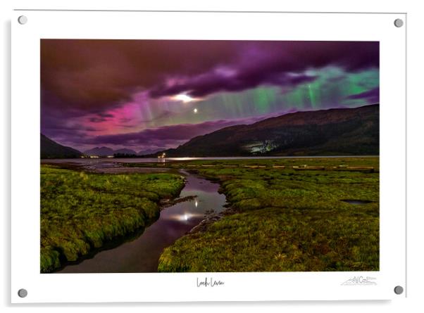 Loch Leven aurora  Acrylic by JC studios LRPS ARPS