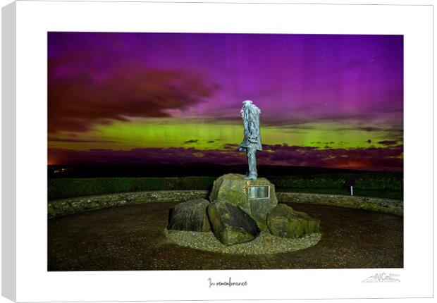 In remebrance SAS memorial near Stirling Scotland Canvas Print by JC studios LRPS ARPS