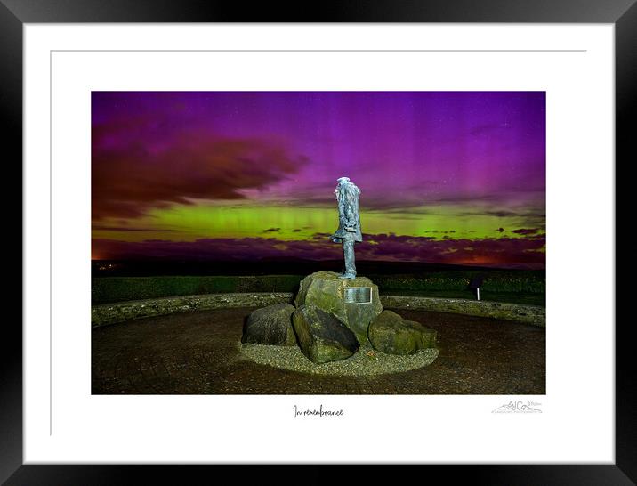 In remebrance SAS memorial near Stirling Scotland Framed Mounted Print by JC studios LRPS ARPS