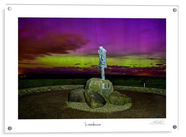 In remebrance SAS memorial near Stirling Scotland Acrylic by JC studios LRPS ARPS