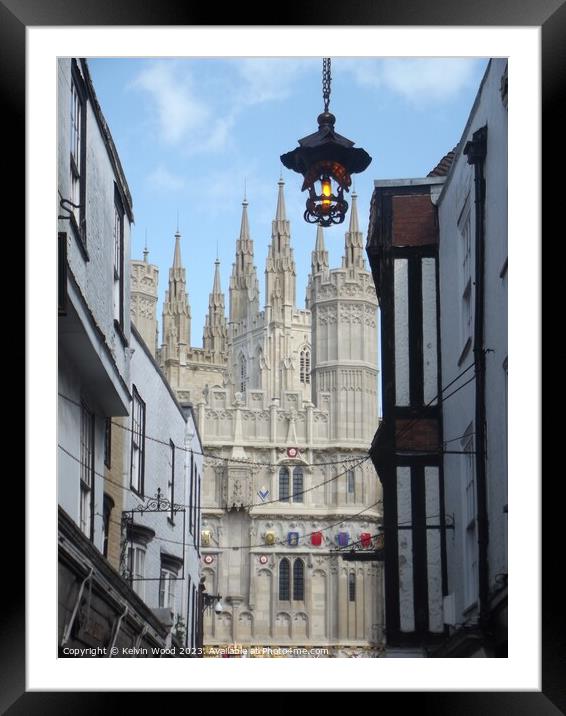 Canterbury Cathedral  Framed Mounted Print by Kelvin Wood