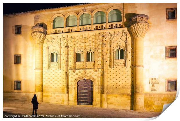 Palace of Jabalquinto de Baeza, Andalusia  - Advan Print by Jordi Carrio
