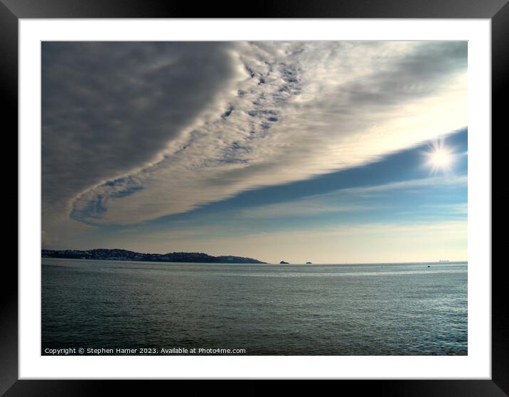 Majestic Nimbostratus Skies Framed Mounted Print by Stephen Hamer