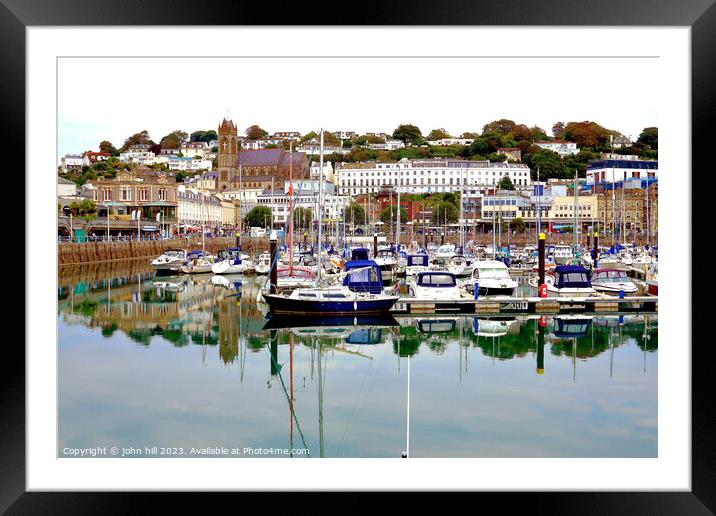 Inner harbour, Torquay, Devon, UK. Framed Mounted Print by john hill