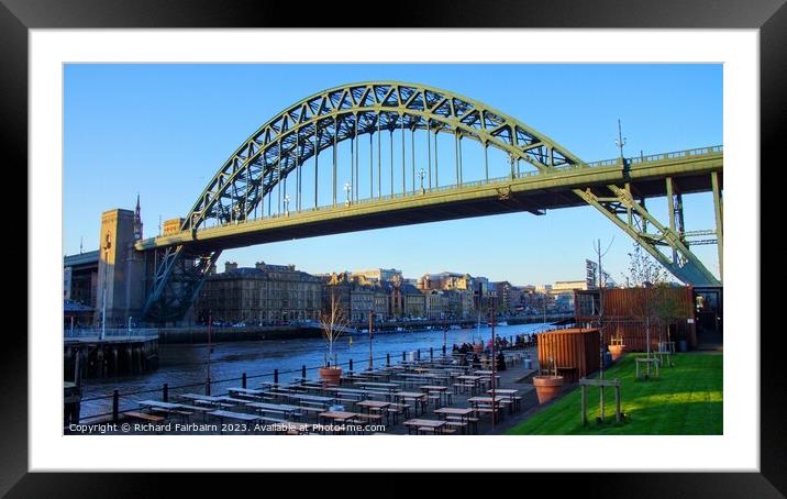 Tyne Bridge Framed Mounted Print by Richard Fairbairn