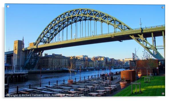 Tyne Bridge Acrylic by Richard Fairbairn