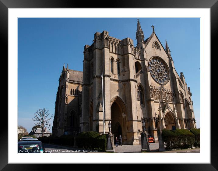 Arundel Cathedral in West Sussex. Framed Mounted Print by Mark Ward