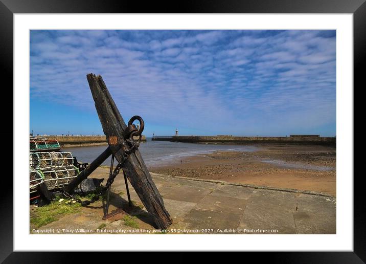 Anchor at Whitby Framed Mounted Print by Tony Williams. Photography email tony-williams53@sky.com