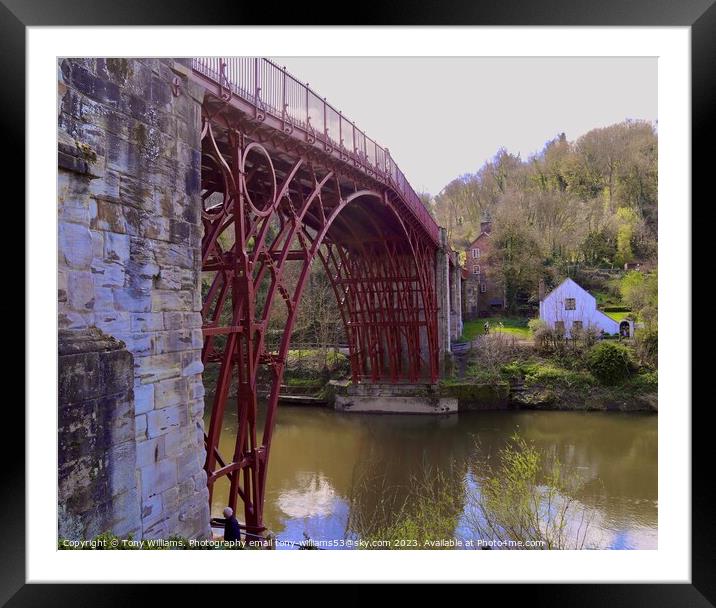 The Iron bridge Framed Mounted Print by Tony Williams. Photography email tony-williams53@sky.com