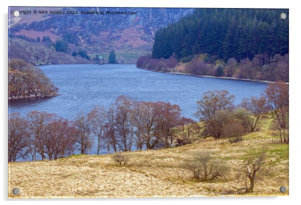 Looking down Pen y Garreg Reservoir to the Control Acrylic by Nick Jenkins