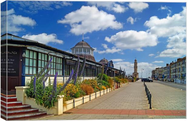 Central Bandstand and Clock Tower, Herne Bay Canvas Print by Darren Galpin