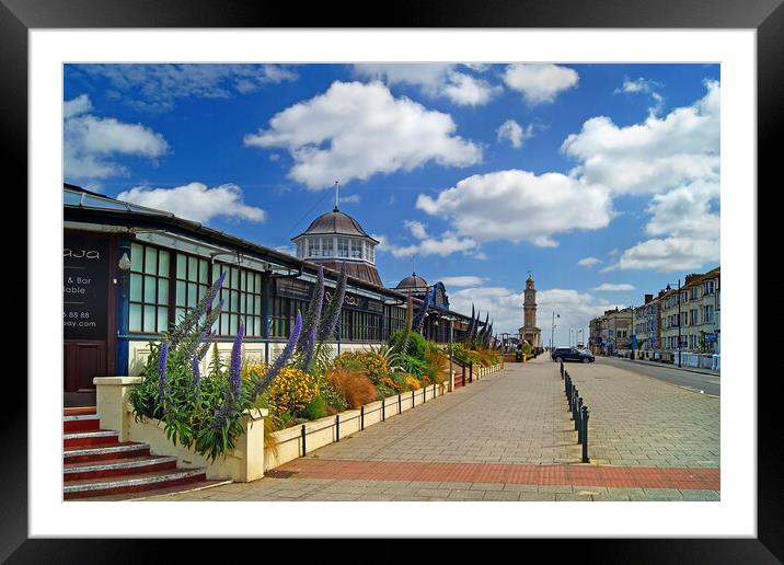 Central Bandstand and Clock Tower, Herne Bay Framed Mounted Print by Darren Galpin