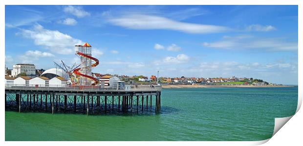 Herne Bay Pier Panorama Print by Darren Galpin