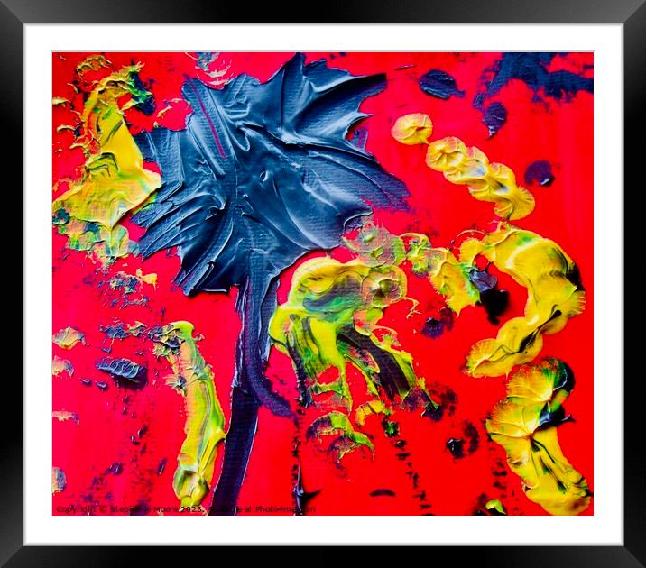 Abstract 607 Framed Mounted Print by Stephanie Moore