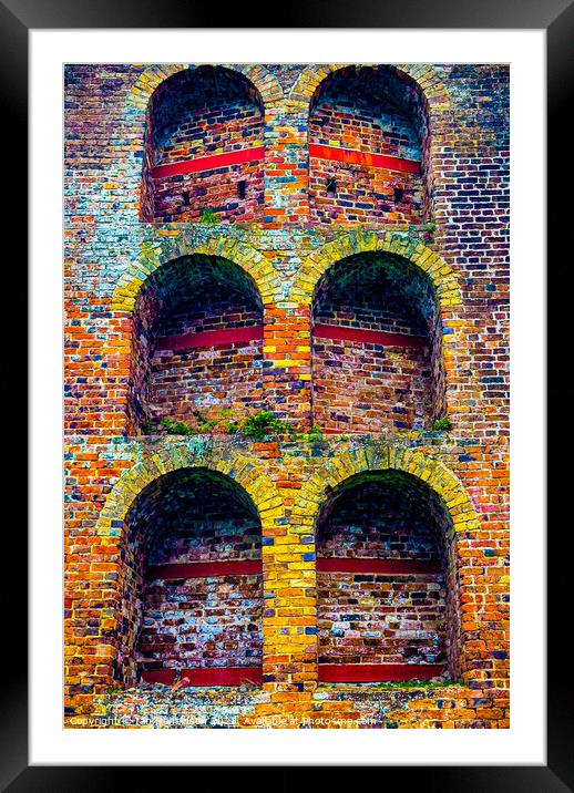 Coloured Arches on Moira Furnace Framed Mounted Print by Ian Donaldson