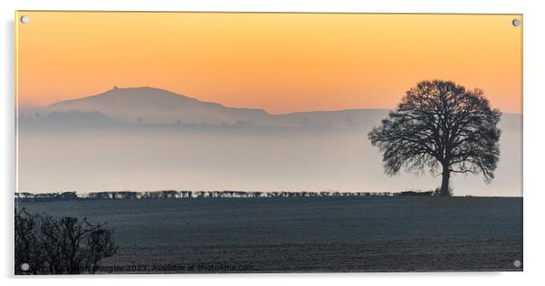 Dawn in Shropshire Acrylic by Keith Douglas