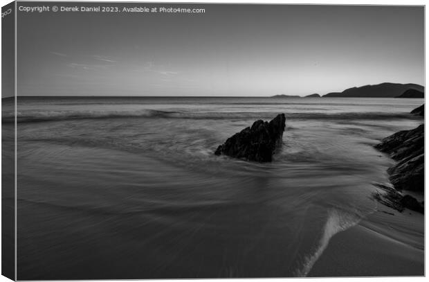 Majestic Sunset at Irelands Coumeenoole Beach Canvas Print by Derek Daniel