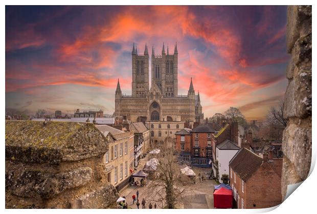 Lincoln Cathedral Gothic Marvel Print by Steve Smith