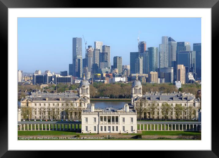 Majestic Londons Iconic View Framed Mounted Print by Paul Chambers