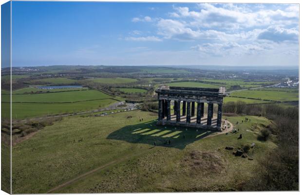 Penshaw Monument Canvas Print by Apollo Aerial Photography