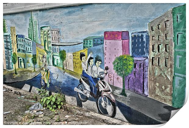 Saigon ( Ho Chi Minh City ) wall art. Vietnam Print by Kevin Plunkett