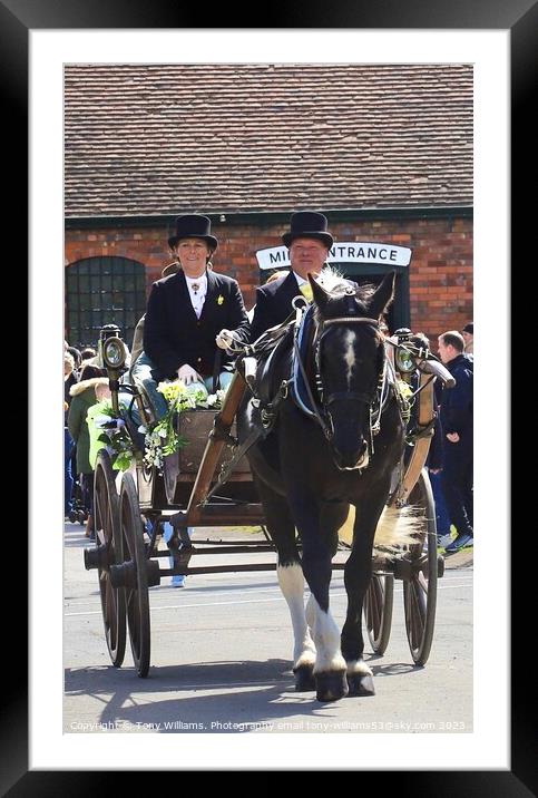 Wedding carriage  Framed Mounted Print by Tony Williams. Photography email tony-williams53@sky.com