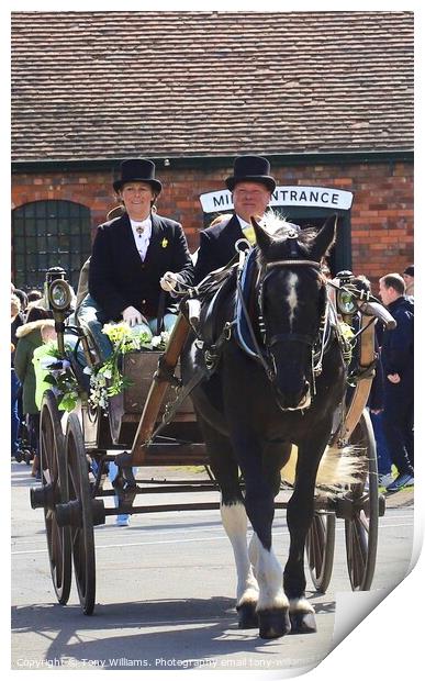 Wedding carriage  Print by Tony Williams. Photography email tony-williams53@sky.com