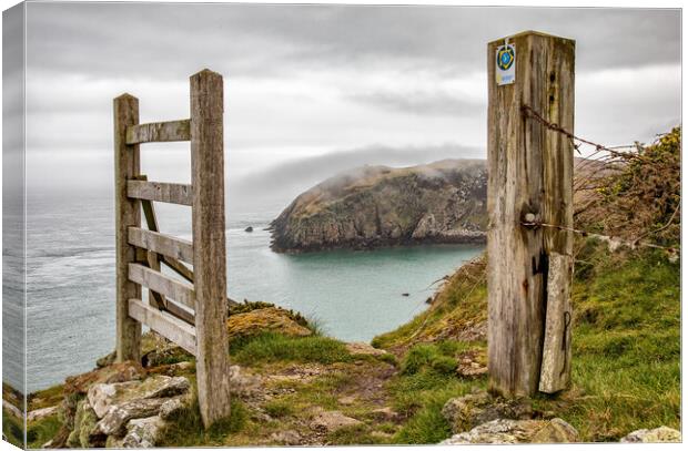 Wales Coast Path Canvas Print by Roger Green