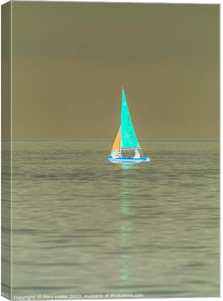 Sailing on a calm afternoon Canvas Print by Rory Hailes