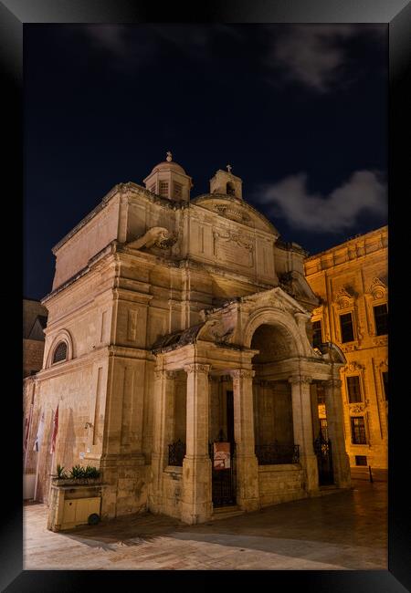 Church of St Catherine of Italy in Valletta Framed Print by Artur Bogacki