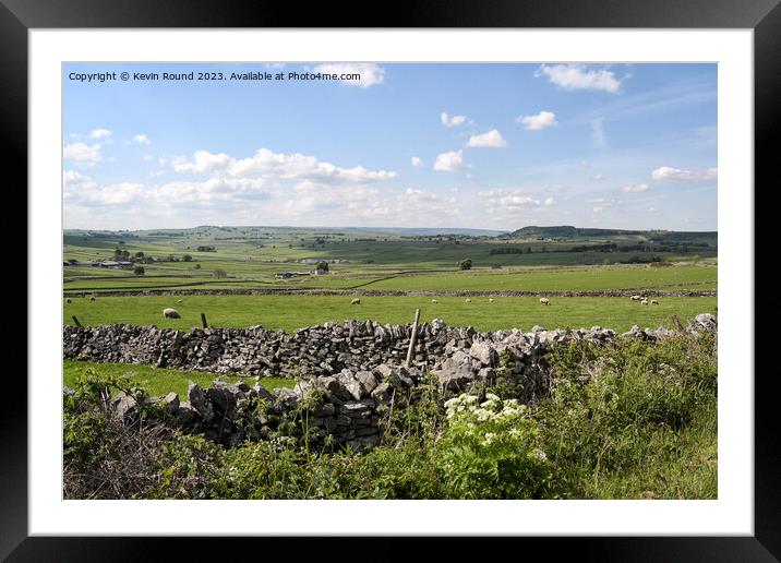 Derbyshire Landscape Wardlow Framed Mounted Print by Kevin Round