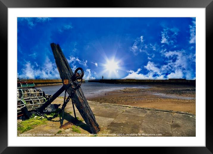 Harbour Whitby  Framed Mounted Print by Tony Williams. Photography email tony-williams53@sky.com