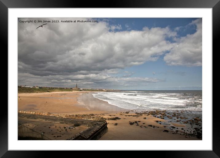 A Serene Coastal View Framed Mounted Print by Jim Jones