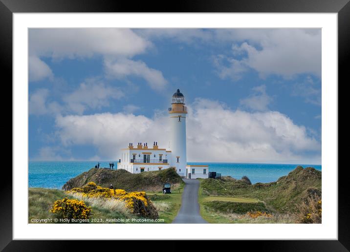 'Turnberry Lighthouse: A Scottish Coastal Beacon' Framed Mounted Print by Holly Burgess