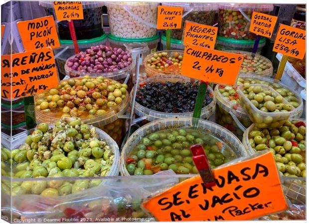 Savour the Flavours of Spain Canvas Print by Deanne Flouton