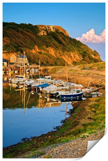 Axmouth Harbour & Haven Cliff   Print by Darren Galpin