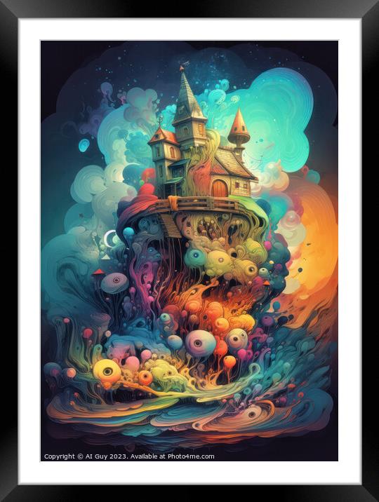 Abstract Fantasy Land Framed Mounted Print by Craig Doogan Digital Art