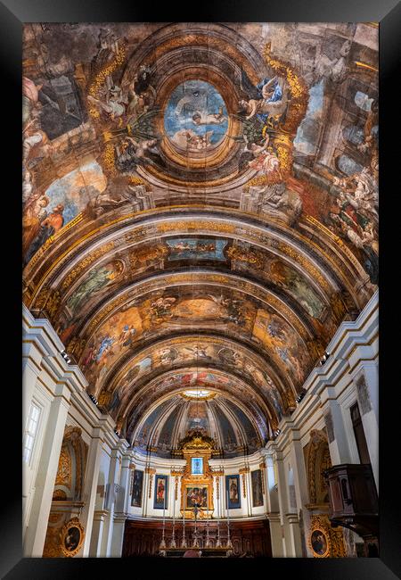 Church of Our Lady of Victory Interior in Valletta Framed Print by Artur Bogacki