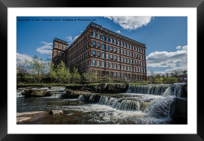 Historic Anchor Mill Building Framed Mounted Print by John Hastings