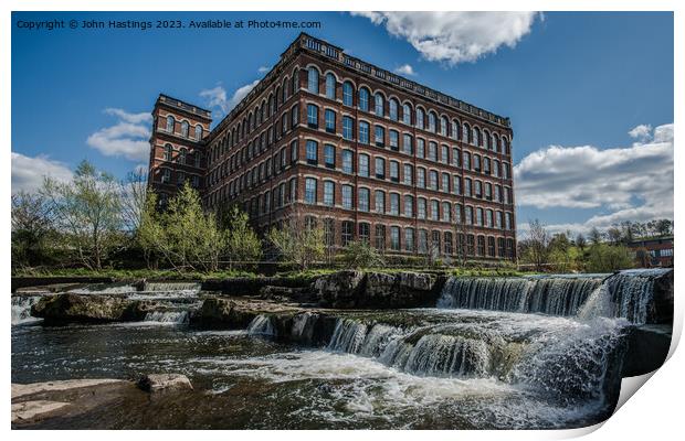 Historic Anchor Mill Building Print by John Hastings