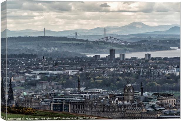 View from Arthur's Seat Canvas Print by Fraser Hetherington