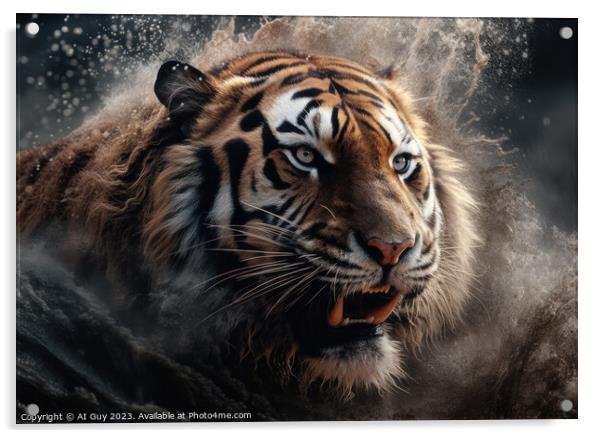 Eye of the Tiger  Acrylic by Craig Doogan Digital Art