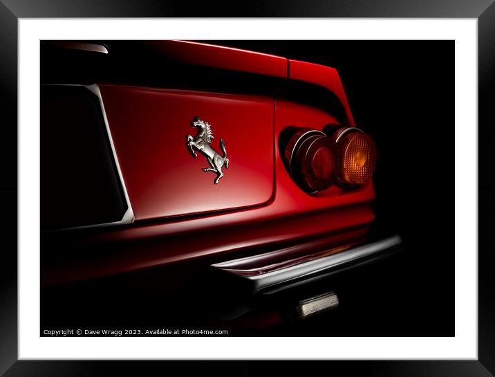 Ferrari Daytona Framed Mounted Print by Dave Wragg