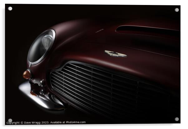 Aston Martin DB6 Acrylic by Dave Wragg