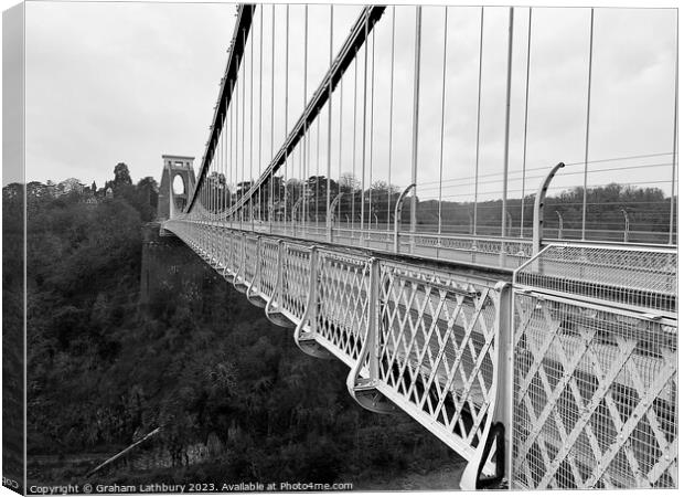 Clifton Suspension Bridge Canvas Print by Graham Lathbury