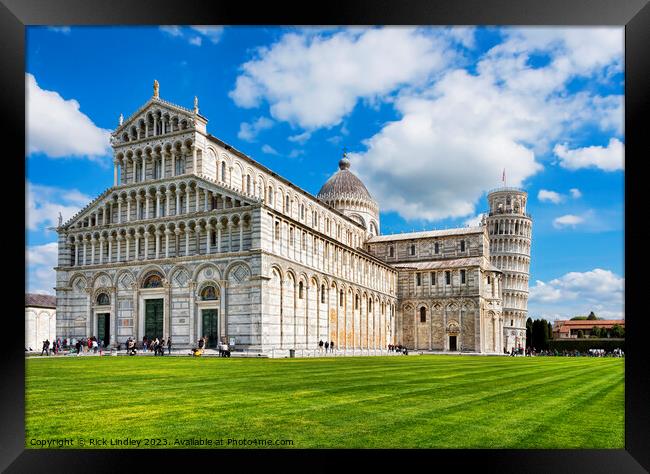 Piazza dei Miracoli Framed Print by Rick Lindley